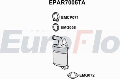 EuroFlo EPAR7005TA - Filtre à particules / à suie, échappement droxauto.com