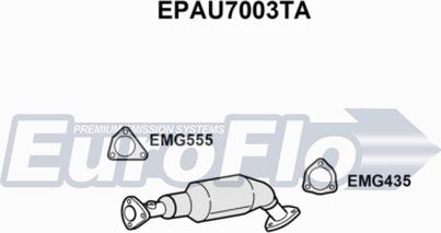 EuroFlo EPAU7003TA - Filtre à particules / à suie, échappement droxauto.com
