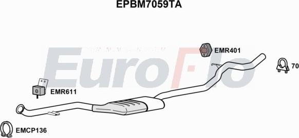 EuroFlo EPBM7059TA - Filtre à particules / à suie, échappement droxauto.com
