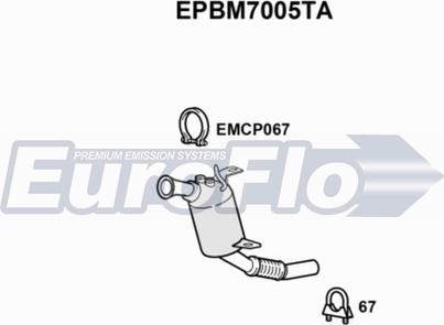 EuroFlo EPBM7005TA - Filtre à particules / à suie, échappement droxauto.com