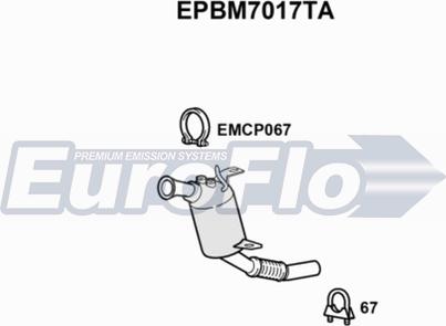 EuroFlo EPBM7017TA - Filtre à particules / à suie, échappement droxauto.com
