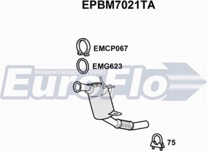 EuroFlo EPBM7021TA - Filtre à particules / à suie, échappement droxauto.com