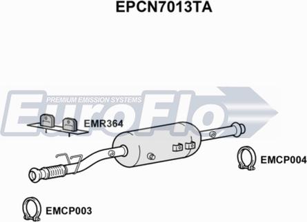 EuroFlo EPCN7013TA - Filtre à particules / à suie, échappement droxauto.com