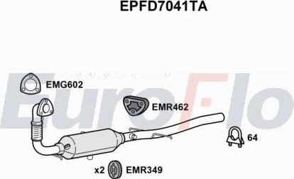 EuroFlo EPFD7041TA - Filtre à particules / à suie, échappement droxauto.com