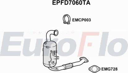 EuroFlo EPFD7060TA - Filtre à particules / à suie, échappement droxauto.com
