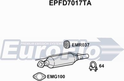 EuroFlo EPFD7017TA - Filtre à particules / à suie, échappement droxauto.com