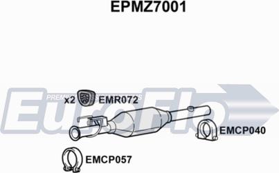EuroFlo EPMZ7001 - Filtre à particules / à suie, échappement droxauto.com
