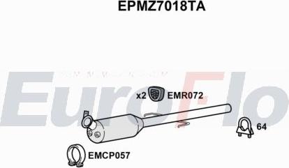 EuroFlo EPMZ7018TA - Filtre à particules / à suie, échappement droxauto.com