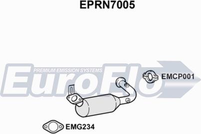 EuroFlo EPRN7005 - Filtre à particules / à suie, échappement droxauto.com