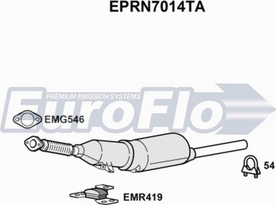 EuroFlo EPRN7014TA - Filtre à particules / à suie, échappement droxauto.com