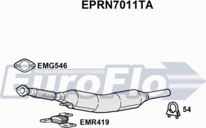 EuroFlo EPRN7011TA - Filtre à particules / à suie, échappement droxauto.com