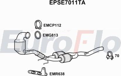 EuroFlo EPSE7011TA - Filtre à particules / à suie, échappement droxauto.com