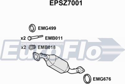 EuroFlo EPSZ7001 - Filtre à particules / à suie, échappement droxauto.com