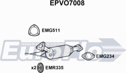 EuroFlo EPVO7008 - Filtre à particules / à suie, échappement droxauto.com