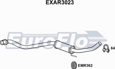 EuroFlo EXAR3023 - Silencieux central droxauto.com
