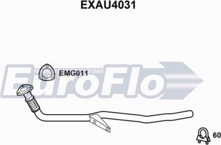 EuroFlo EXAU4031 - Tuyau d'échappement droxauto.com