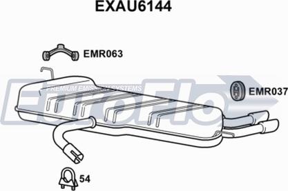EuroFlo EXAU6144 - Silencieux arrière droxauto.com