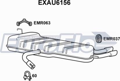 EuroFlo EXAU6156 - Silencieux arrière droxauto.com