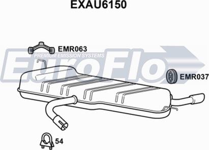 EuroFlo EXAU6150 - Silencieux arrière droxauto.com