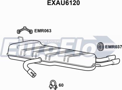 EuroFlo EXAU6120 - Silencieux arrière droxauto.com