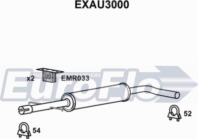EuroFlo EXAU3000 - Silencieux central droxauto.com