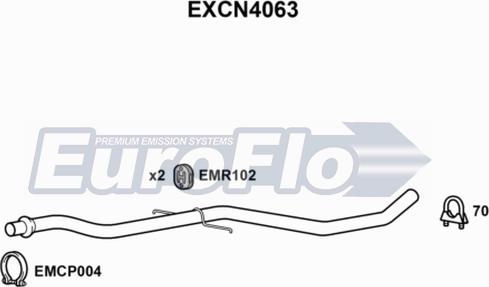 EuroFlo EXCN4063 - Tuyau d'échappement droxauto.com