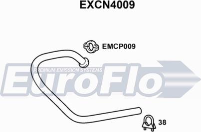 EuroFlo EXCN4009 - Tuyau d'échappement droxauto.com