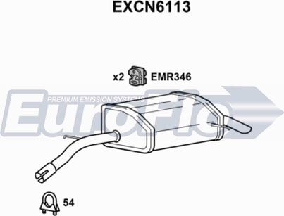 EuroFlo EXCN6113 - Silencieux arrière droxauto.com