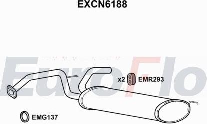EuroFlo EXCN6188 - Silencieux arrière droxauto.com