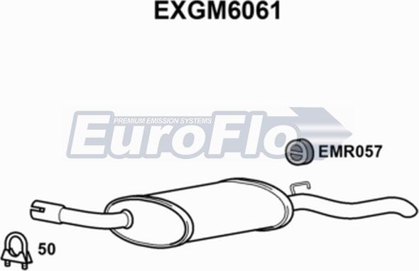 EuroFlo EXGM6061 - Silencieux arrière droxauto.com
