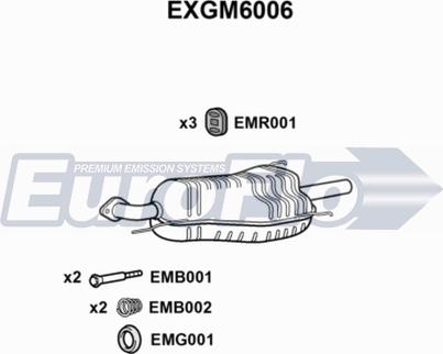 EuroFlo EXGM6006 - Silencieux arrière droxauto.com