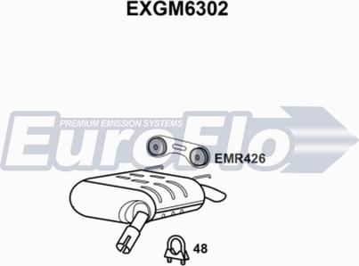 EuroFlo EXGM6302 - Silencieux arrière droxauto.com