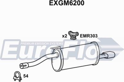 EuroFlo EXGM6200 - Silencieux arrière droxauto.com