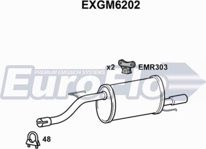 EuroFlo EXGM6202 - Silencieux arrière droxauto.com