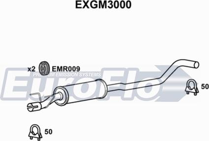 EuroFlo EXGM3000 - Silencieux central droxauto.com