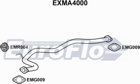 EuroFlo EXMA4000 - Tuyau d'échappement droxauto.com