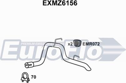 EuroFlo EXMZ6156 - Déflecteur de tuyau de sortie droxauto.com