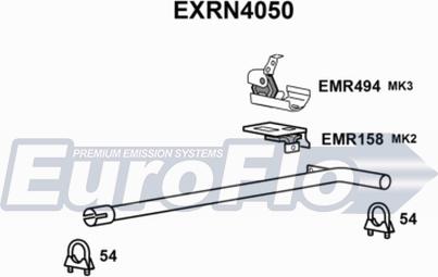 EuroFlo EXRN4050 - Tuyau d'échappement droxauto.com