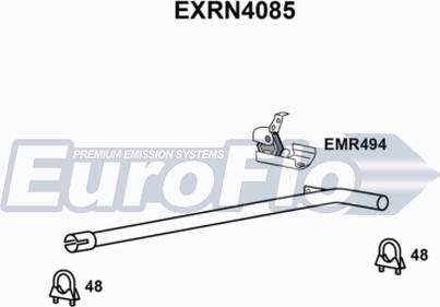 EuroFlo EXRN4085 - Tuyau d'échappement droxauto.com