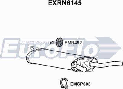 EuroFlo EXRN6145 - Silencieux arrière droxauto.com