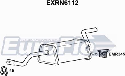 EuroFlo EXRN6112 - Silencieux arrière droxauto.com