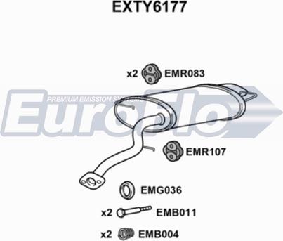 EuroFlo EXTY6177 - Silencieux arrière droxauto.com