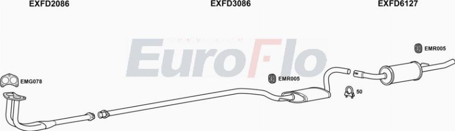 EuroFlo FDESC13 3008A00 - Échappement droxauto.com
