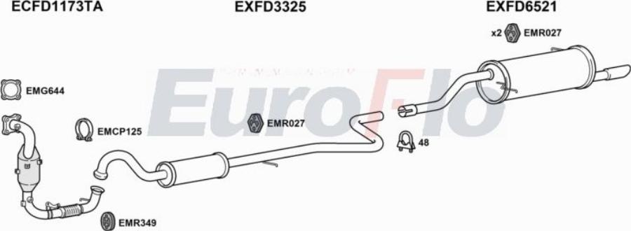 EuroFlo FDFIE10 1028C - Échappement droxauto.com
