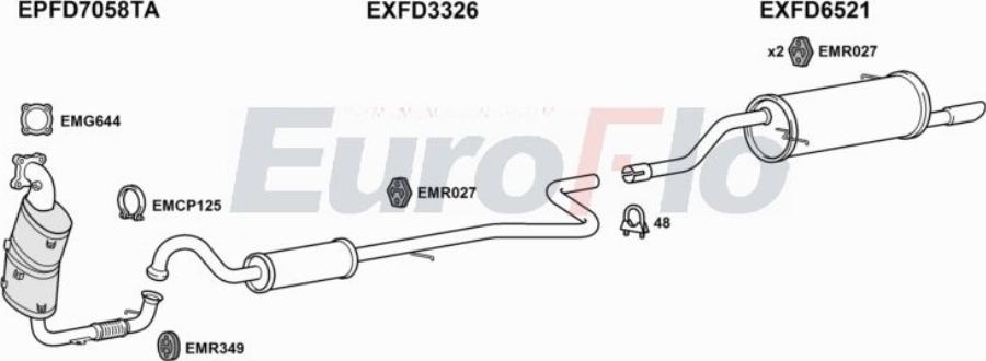 EuroFlo FDFIE10 1028E - Échappement droxauto.com