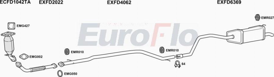 EuroFlo FDMON20D 2015A00 - Échappement droxauto.com