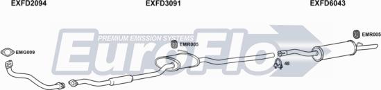 EuroFlo FDSIE23D 3004 - Échappement droxauto.com