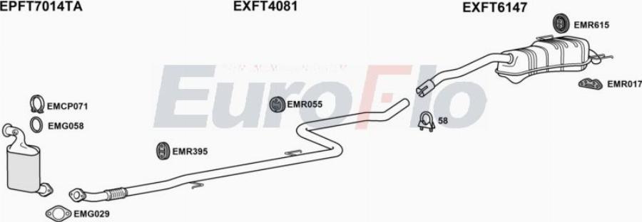 EuroFlo FTDOB16D 9016C - Échappement droxauto.com