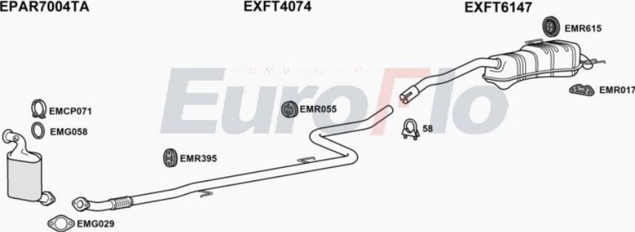 EuroFlo FTDOB16D 8001B - Échappement droxauto.com