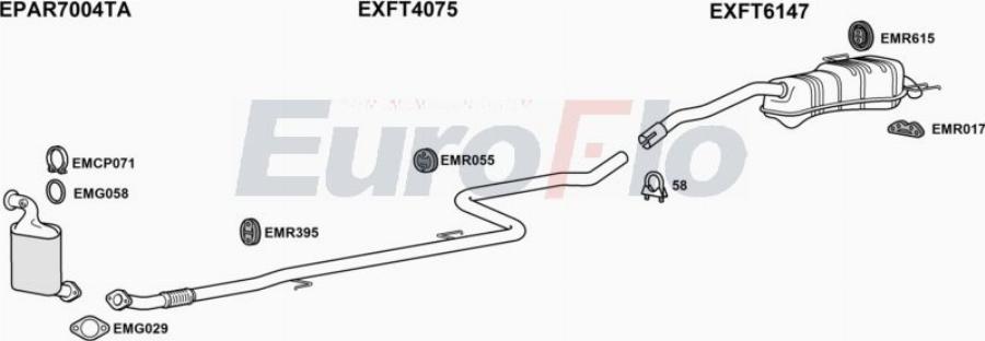 EuroFlo FTDOB16D 8001D - Échappement droxauto.com